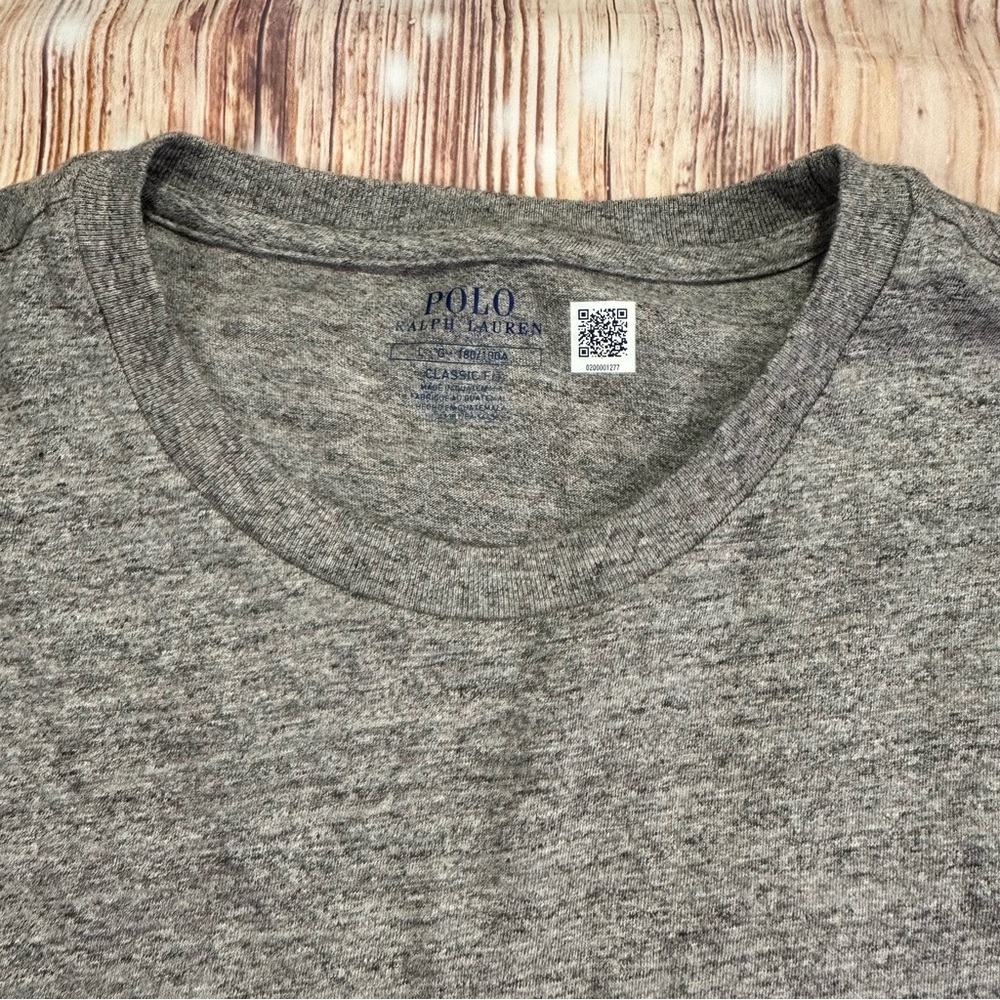 NWT Polo Ralph Lauren Heather Gray Short Sleeve Men’s Tee Size Large - Picture 6 of 12